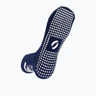 Grip Socks in Navy Blue under sock view