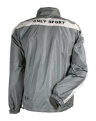 Players Jacket in Grey/White  back view
