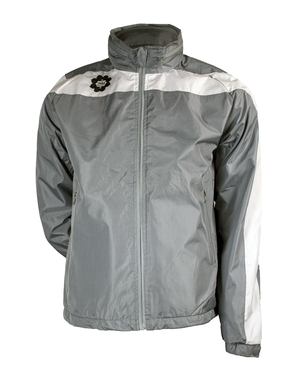 Players Jacket in Grey/White