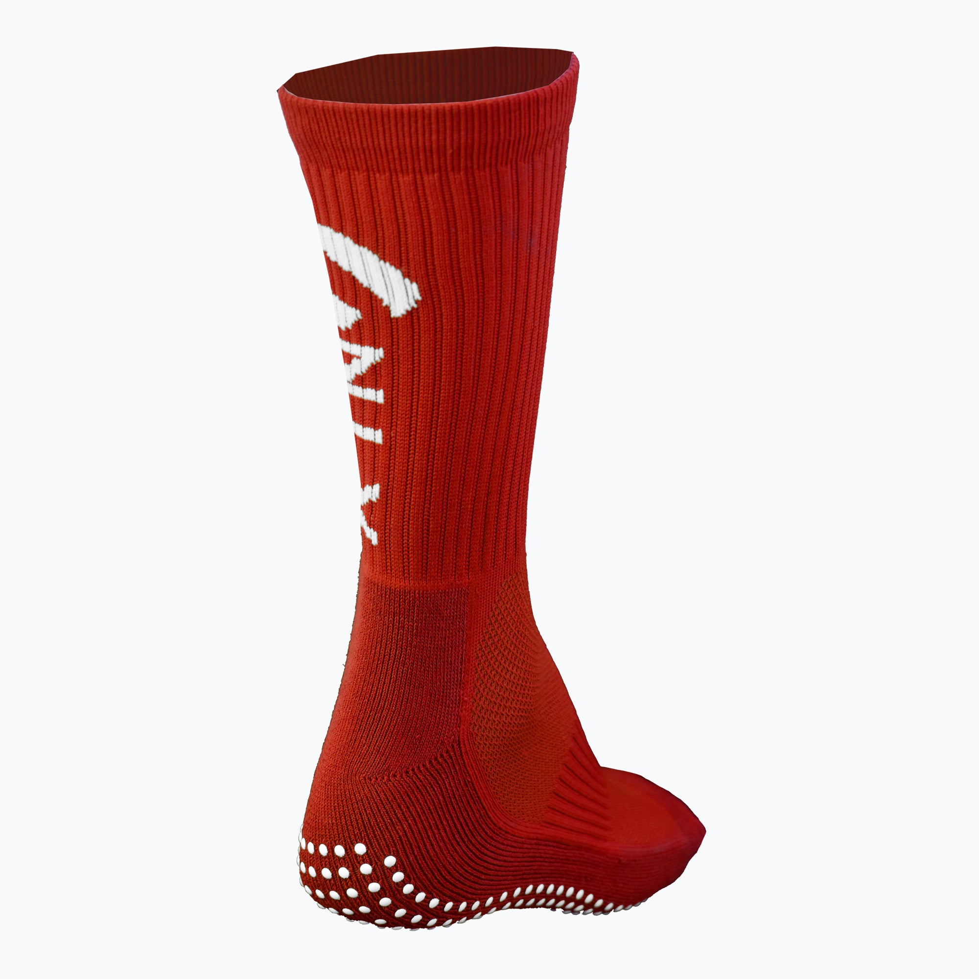 Grip Socks in red rear view