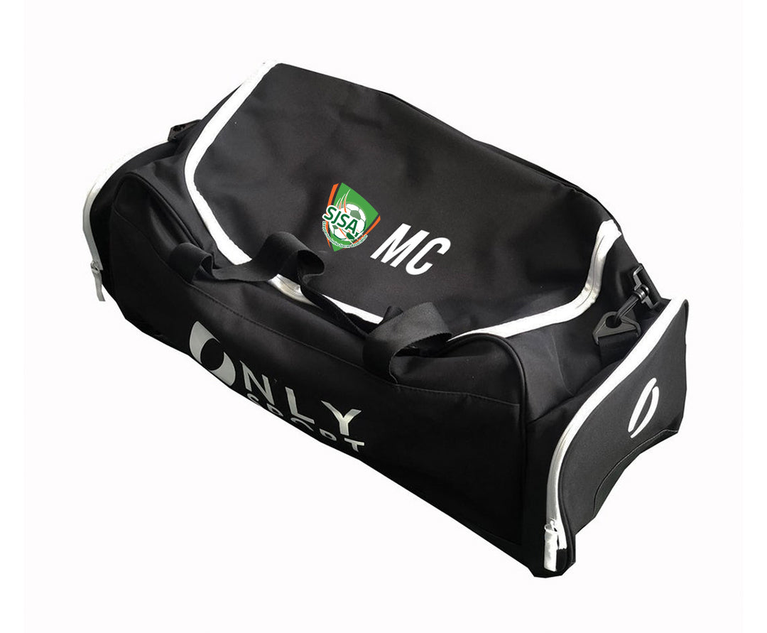 SJSA PLAYERS Bag WITH WHITE ZIP in Black