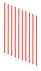 SET OF 10 FLEXIBLE AGILITY POLES