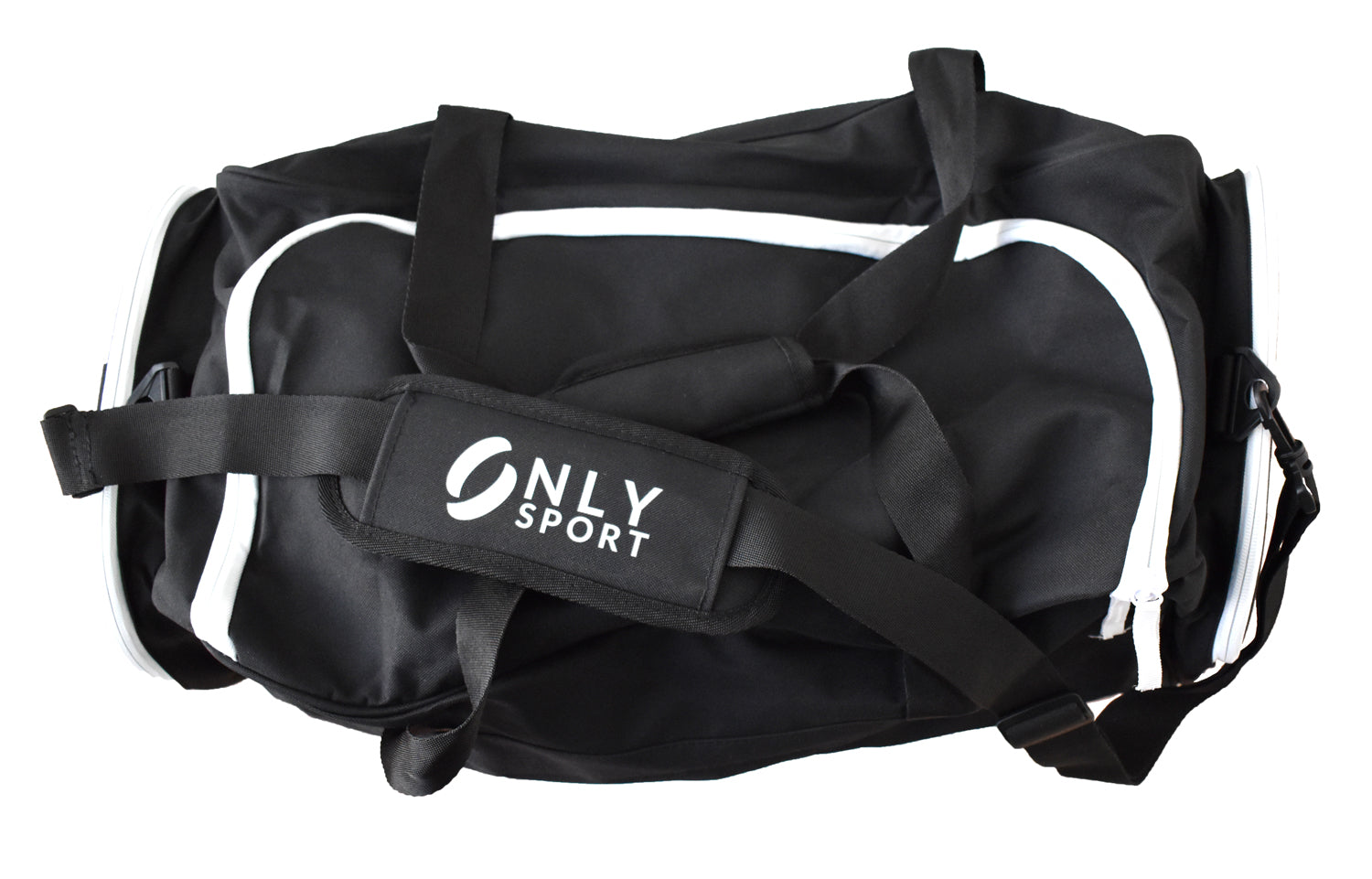 Shepparton City Soccer Club Players Bag With White Zip Top View
