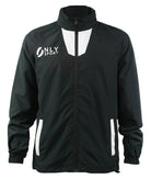 Spray Jacket Black and White Front View