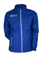 Spray Jacket Royal Blue White Zip Front View
