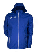 Spray Jacket Royal Blue White Zip Front Hooded Demonstration