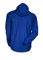 Spray Jacket Royal Blue White Zip Rear View Presentation of Hood