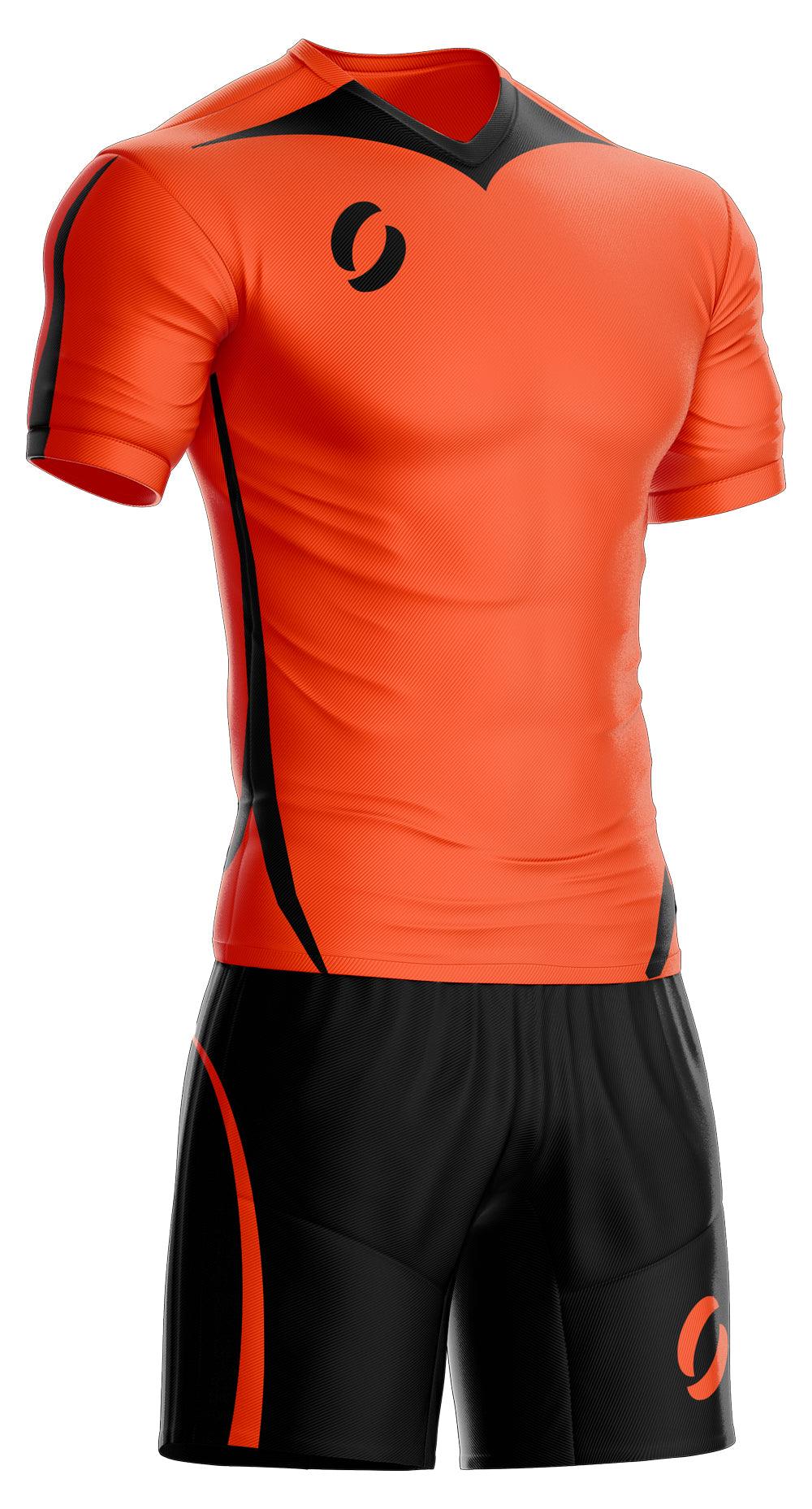 STRIKER playing strip in orange/black front view
