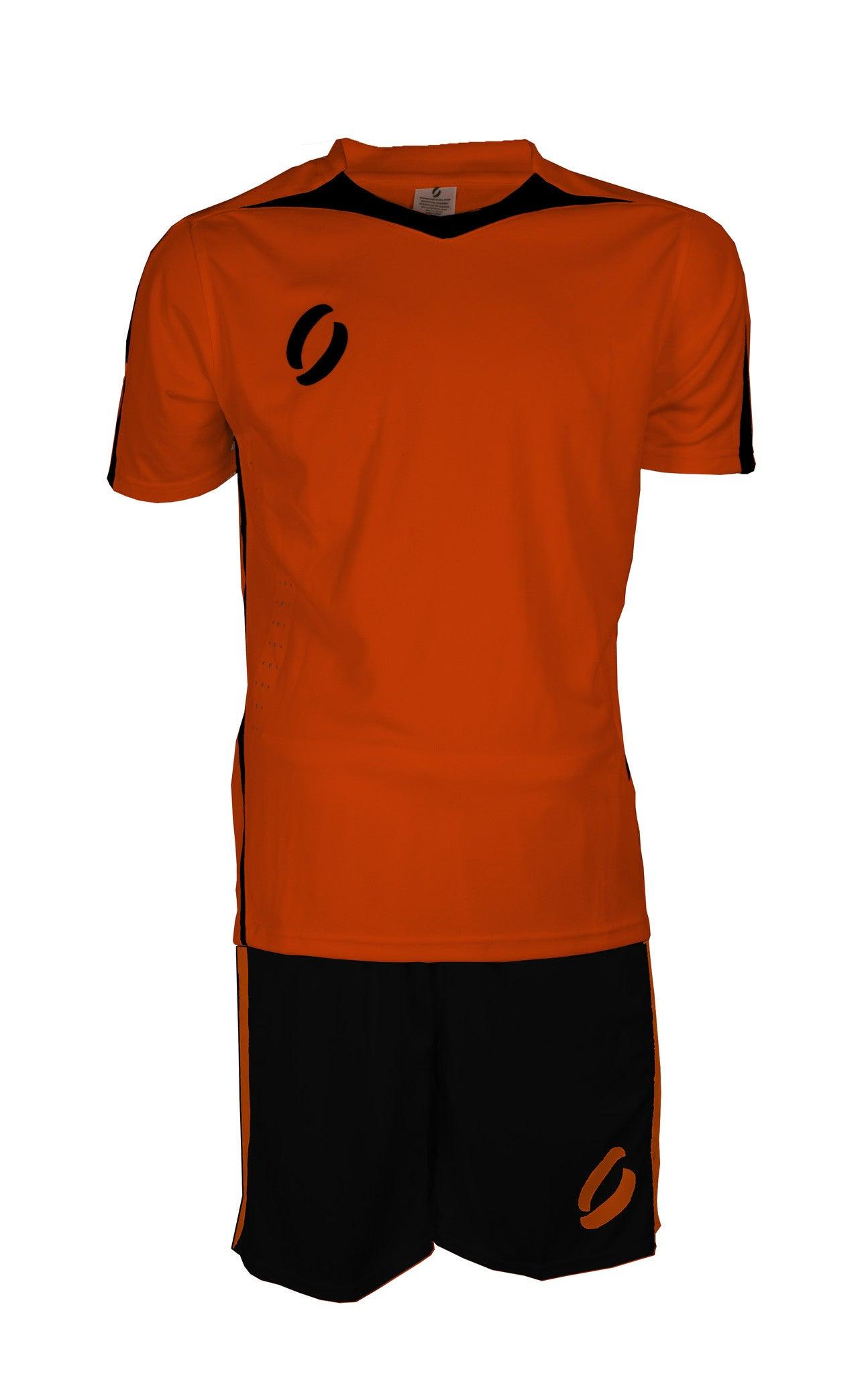 STRIKER playing strip in orange/black front view