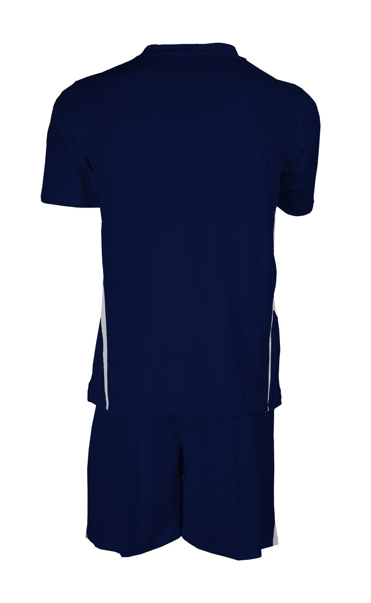 STRIKER playing strip in Navy/White back view