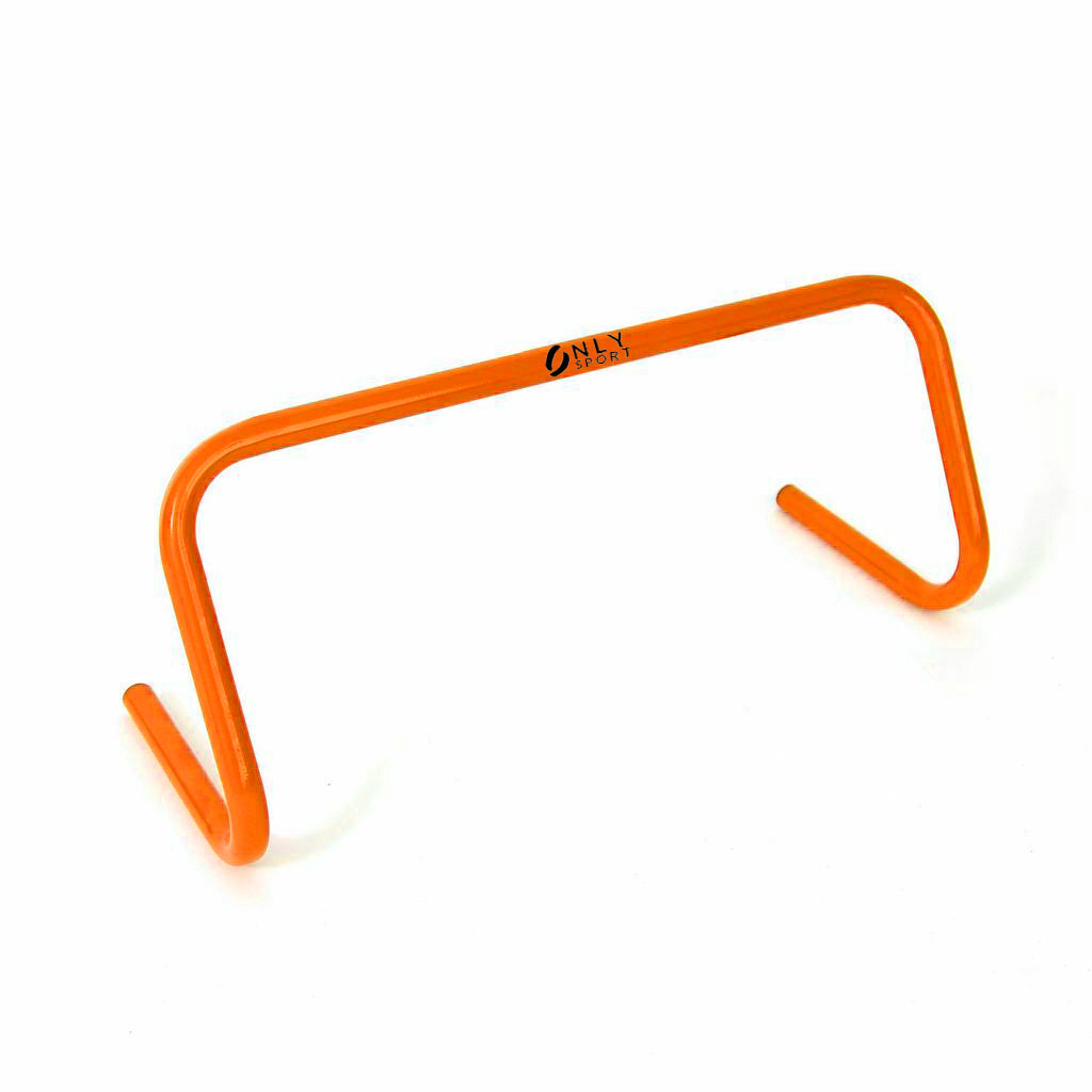Image of a single orange hurdle 