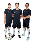 three men wearing Training Kit in Navy