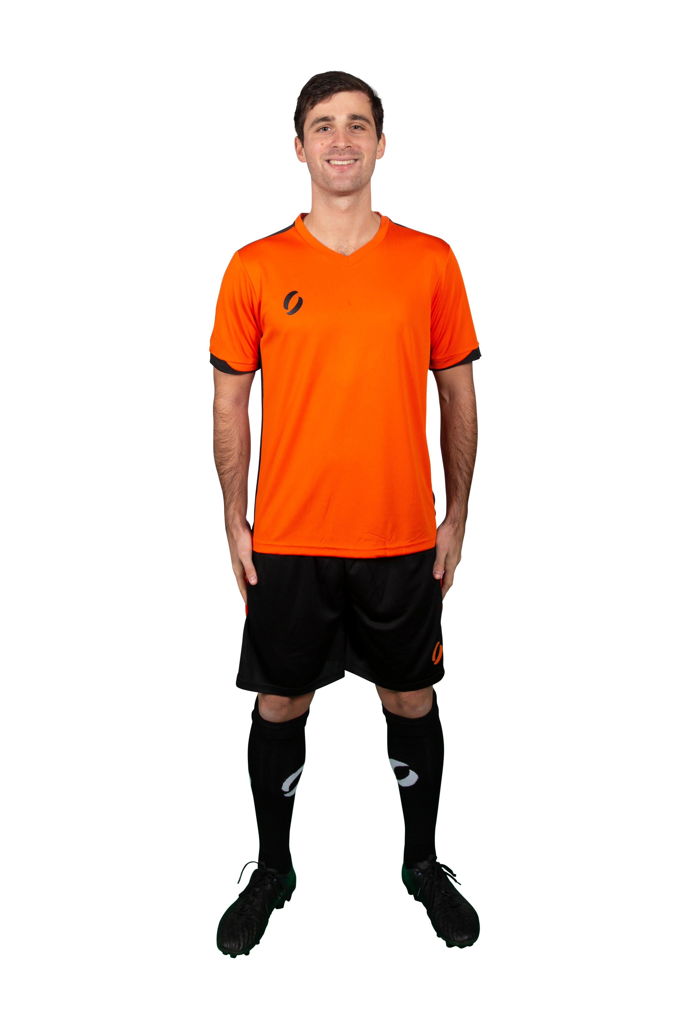man wearing Training Kit  in Orange/Black
