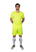 man wearing Training Kit in Yellow and white