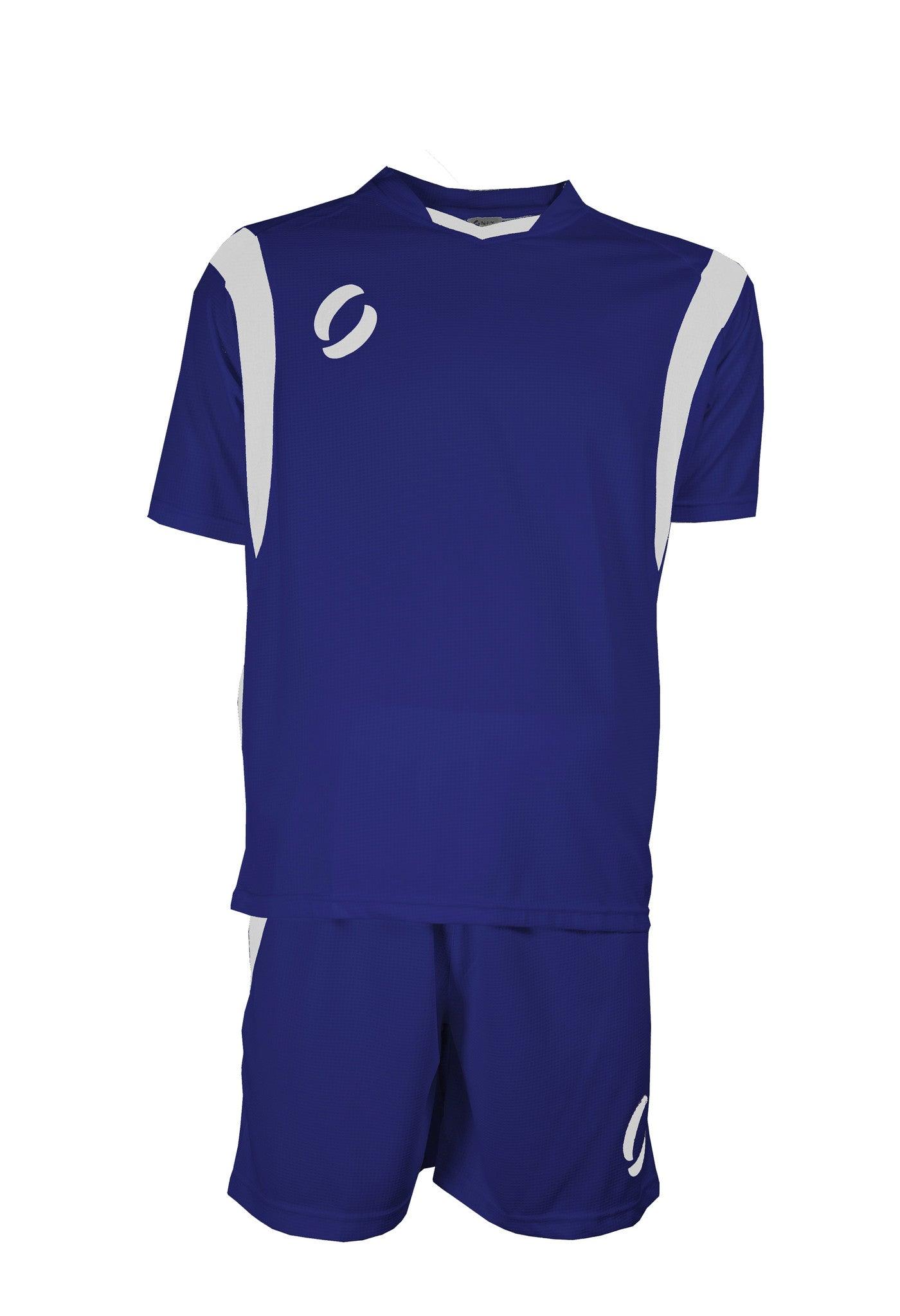 VALENCIA playing strip in Royal/White front view