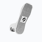 Grip Socks in white underneath sock view